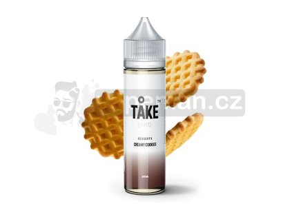 Příchuť ProVape Take Mist S&V: Creamy Cookies (Kakaové sušenky s krémem) objem 10ml tabáková nálepka Kolek Q