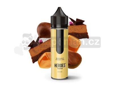 Příchuť ProVape Heroes S&V: Holmes (Kaštanový koláč a karamela) objem 10ml tabáková nálepka Kolek Q