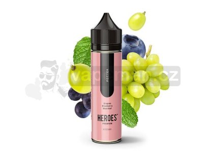 Příchuť ProVape Heroes S&V: Potter (Hrozny, borůvka, mentol) objem 10ml tabáková nálepka Kolek Q