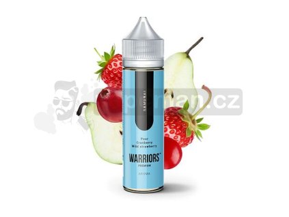 Příchuť ProVape Warriors S&V: Samurai (Hruška, brusinka, divoká jahoda) objem 10ml tabáková nálepka Kolek Q