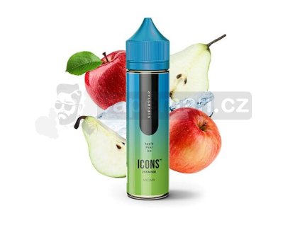 Příchuť ProVape Icons S&V: Superstar (Ledové jablko a hruška) objem 10ml tabáková nálepka Kolek Q