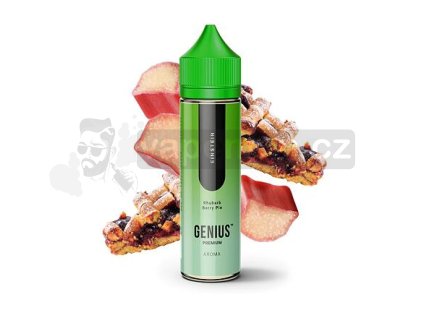 Příchuť ProVape Genius S&V: Einstein (Bobulovitý koláč s rebarborou) objem 10ml tabáková nálepka Kolek Q