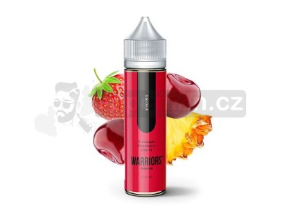 Příchuť ProVape Warriors S&V: Viking (Ananas, jahoda, třešeň) objem 10ml tabáková nálepka Kolek Q