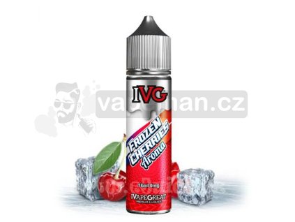 Příchuť IVG S&V: Frozen Cherries (Ledové třešně) objem 18ml tabáková nálepka Kolek Q