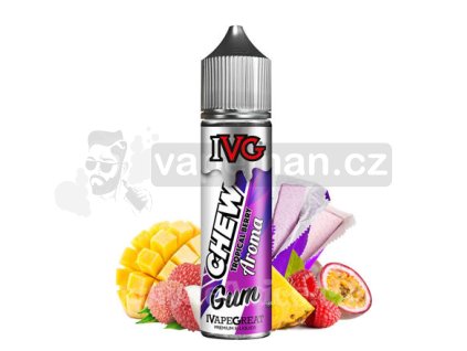 Příchuť IVG S&V: Chew Tropical Berry (Žvýkačka s tropickým ovocem) objem 18ml tabáková nálepka Kolek Q