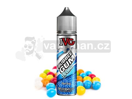 Příchuť IVG S&V: Sweets Bubblegum (Ovocná žvýkačka) objem 18ml tabáková nálepka Kolek Q