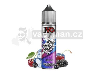 Příchuť IVG S&V: Forest Berries Ice (Ledové lesní bobule) objem 18ml tabáková nálepka Kolek Q