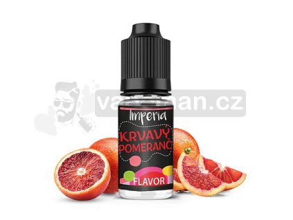 Příchuť Imperia Black Label: Krvavý pomeranč objem 10ml tabáková nálepka Kolek R