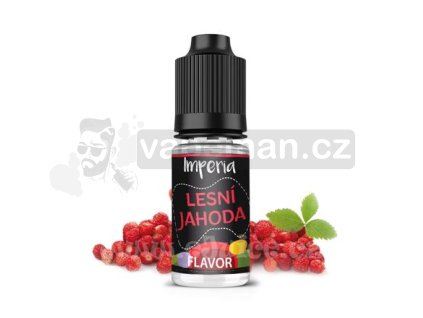 Příchuť Imperia Black Label: Lesní jahoda objem 10ml tabáková nálepka Kolek R