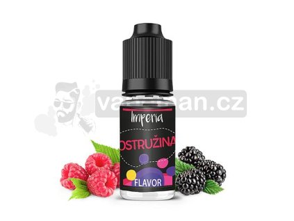 Příchuť Imperia Black Label: Ostružina objem 10ml tabáková nálepka Kolek R