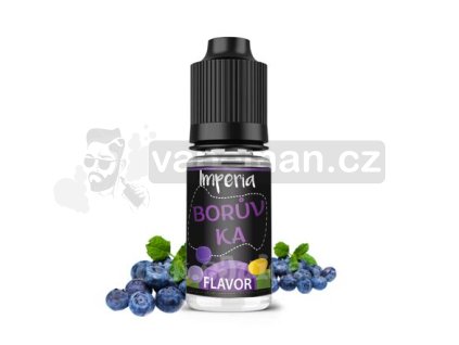 Příchuť Imperia Black Label: Borůvka objem 10ml tabáková nálepka Kolek R