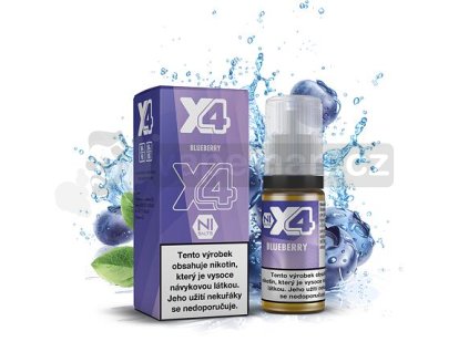X4 Bar Juice Blueberry (Borůvka)  10 a 20mg