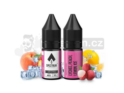Příchuť ProVape Spectrum: Ledové liči, broskev a citron objem 10ml tabáková nálepka Kolek R