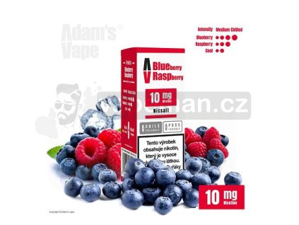 Adam's Vape SALTS Blueberry Raspberry (Chladivá borůvka s malinou)
