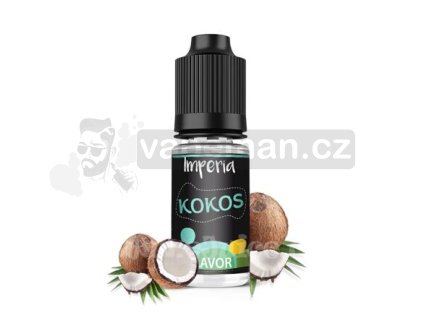 Příchuť Imperia Black Label: Kokos objem 10ml tabáková nálepka Kolek R