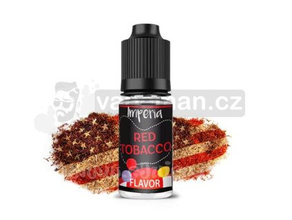 Příchuť Imperia Black Label: Red Tobacco objem 10ml tabáková nálepka Kolek R