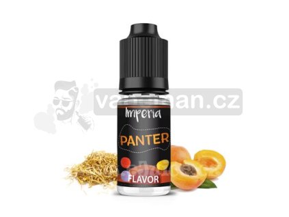 Příchuť Imperia Black Label: Panter (Tabák s meruňkou) objem 10ml tabáková nálepka Kolek R