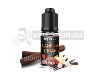 Příchuť Imperia Black Label: Vanilla Cigar objem 10ml tabáková nálepka Kolek R
