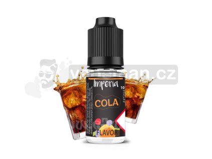 Příchuť Imperia Black Label: Cola objem 10ml tabáková nálepka Kolek R
