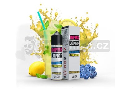 Příchuť Infamous LongZ S&V: Blueberry Lemonade (Osvěžující borůvková limonáda) objem 10ml tabáková nálepka Kolek R