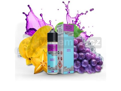Příchuť Pacha Mama S&V: Starfruit Grape Ice (Ledové hroznové víno a karambola) objem 10ml tabáková nálepka Kolek R