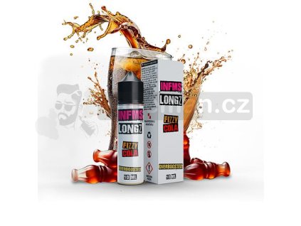 Příchuť Infamous LongZ S&V: Fizzy Cola (Chladivá cola) objem 10ml tabáková nálepka Kolek R