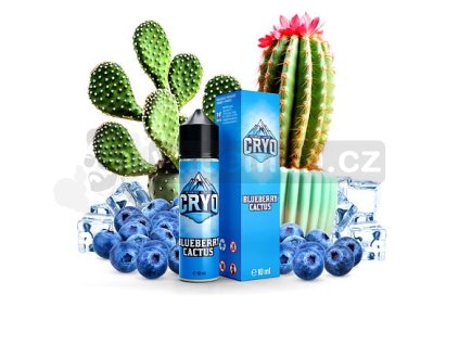 Příchuť Infamous Cryo S&V: Blueberry Cactus (Ledové borůvky s kaktusem) objem 10ml tabáková nálepka Kolek R