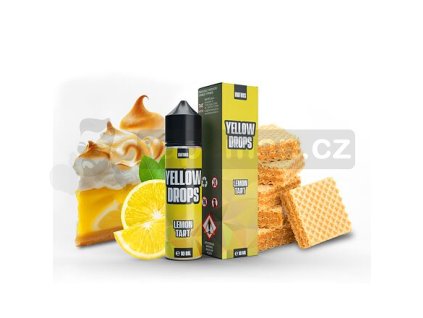 Příchuť Infamous Drops S&V: Yellow Drops (Citronový koláč) objem 10ml tabáková nálepka Kolek R