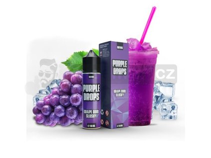 Příchuť Infamous Drops S&V: Purple Drops (Hroznová ledová tříšť) objem 10ml tabáková nálepka Kolek R