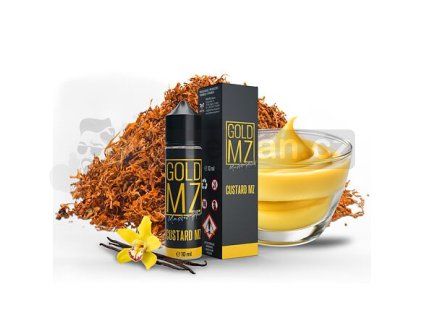 Příchuť Infamous Originals S&V: Gold MZ Custard MZ (Tabák s pudinkem) objem 10ml tabáková nálepka Kolek R