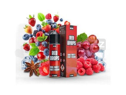 Příchuť Infamous Drops S&V: Red Drops (Bobulovitá směs s anýzem) objem 10ml tabáková nálepka Kolek R