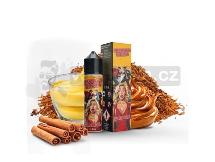 Příchuť Infamous Special S&V: Skandal (Tabák s vanilkou, skořicí a karamelem) objem 10ml tabáková nálepka Kolek R