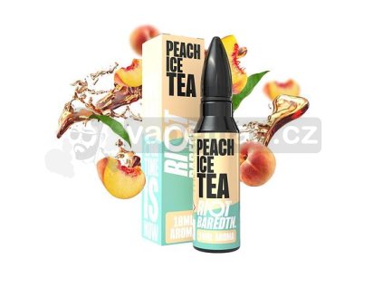 Riot BAR EDTN S&V: Peach Ice Tea (Ledový broskvový čaj) objem 10ml tabáková nálepka Kolek R
