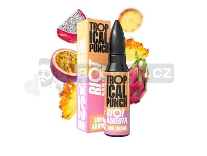 Riot BAR EDTN S&V: Tropical Punch (Dračí ovoce s broskví) objem 10ml tabáková nálepka Kolek R