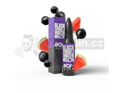 Příchuť Riot Squad PUNX S&V: Černý rybíz & vodní meloun objem 10ml tabáková nálepka Kolek R