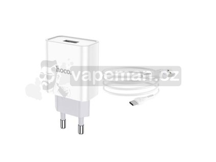 Nabíječka Hoco C81 Asombroso USB-C (5V / 2,1A) (Bílá)