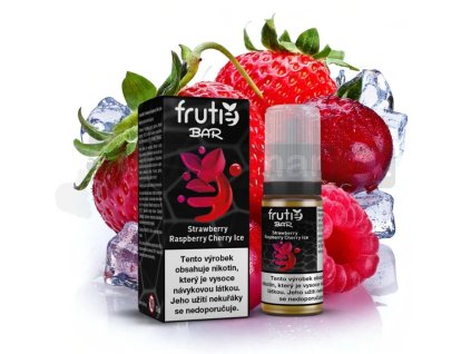 Liquid Frutie BAR Juice - Chladivá jahoda, malina, třešeň (Strawberry Raspberry Cherry Ice)
