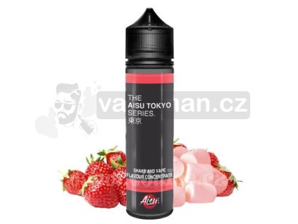 Příchuť ZAP! Juice S&V: AISU TOKYO Strawberry Marshmallow (Jahodové marshmallow) objem 10ml tabáková nálepka Kolek R