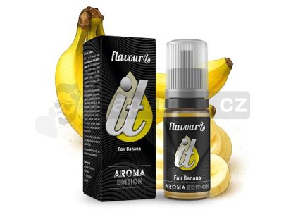 Příchuť Flavourit: Fair Banana (Banán) objem 10ml tabáková nálepka Kolek R