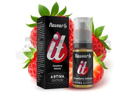 Příchuť Flavourit: Strawberry Delicate (Sladká jahoda) objem 10ml tabáková nálepka Kolek R