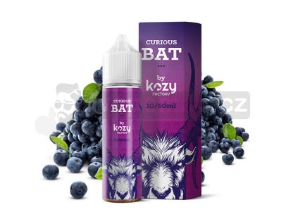 Příchuť Kozy S&V: Curious Bat (Borůvka) objem 10ml tabáková nálepka Kolek R