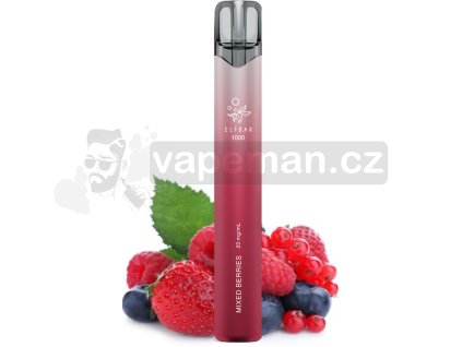 Elf Bar 1000 jednorázová e-cigareta Mixed Berries