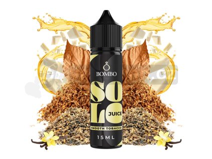 Příchuť Bombo Solo Juice S&V: Smooth Tobacco (Jemná tabáková směs) objem 15ml tabáková nálepka Kolek R