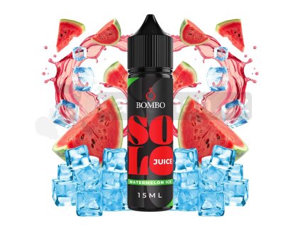 Příchuť Bombo Solo Juice S&V: Watermelon Ice (Ledový vodní meloun) objem 15ml tabáková nálepka Kolek R