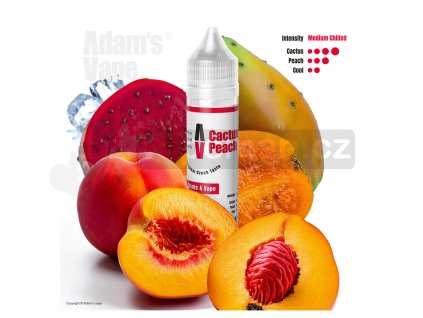 Příchuť Adam's Vape S&V: Cactus Peach (Kaktus s broskví) objem 10ml tabáková nálepka Kolek R