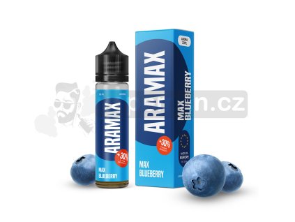 Příchuť Aramax S&V: Max Blueberry (Borůvka) objem 10ml kolek R
