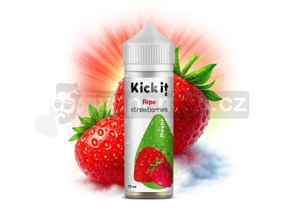 Příchuť KickIt S&V: Ripe Strawberries (Zralé jahody) objem 10ml kolek R