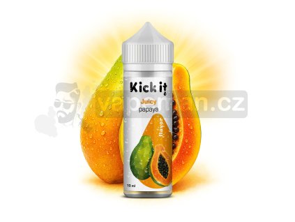 Příchuť KickIt S&V: Juicy Papaya (Šťavnatá papája) objem 10ml kolek R