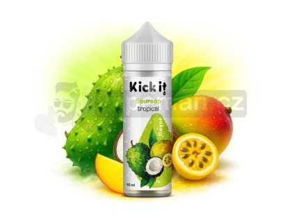 Příchuť KickIt S&V: Soursop Tropical (Graviola a tropické ovoce) objem 10ml kolek R