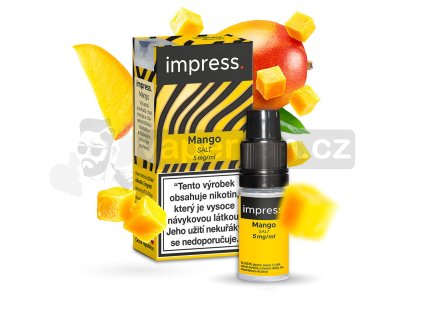 Impress Salt Mango (Šťavnaté mango) 10ml intenzita nikotinu 5mg kolek R (Intenzita nikotinu 5mg, Kolek R)